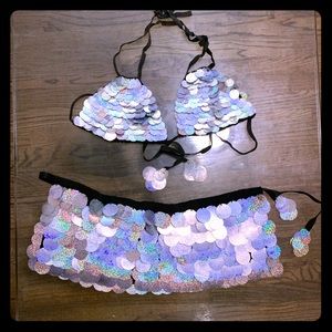 Silver Burning Man/Halloween outfit